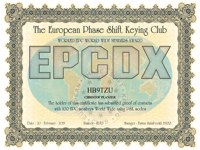 HB9TZU-EPCMA-EPCDX EPC